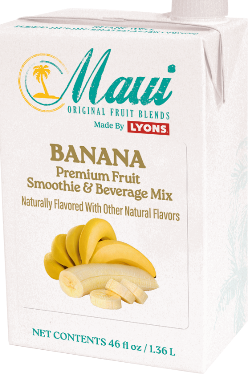 Lyons Maui Banana Smoothie Mix - Use for Smoothies and Beverages