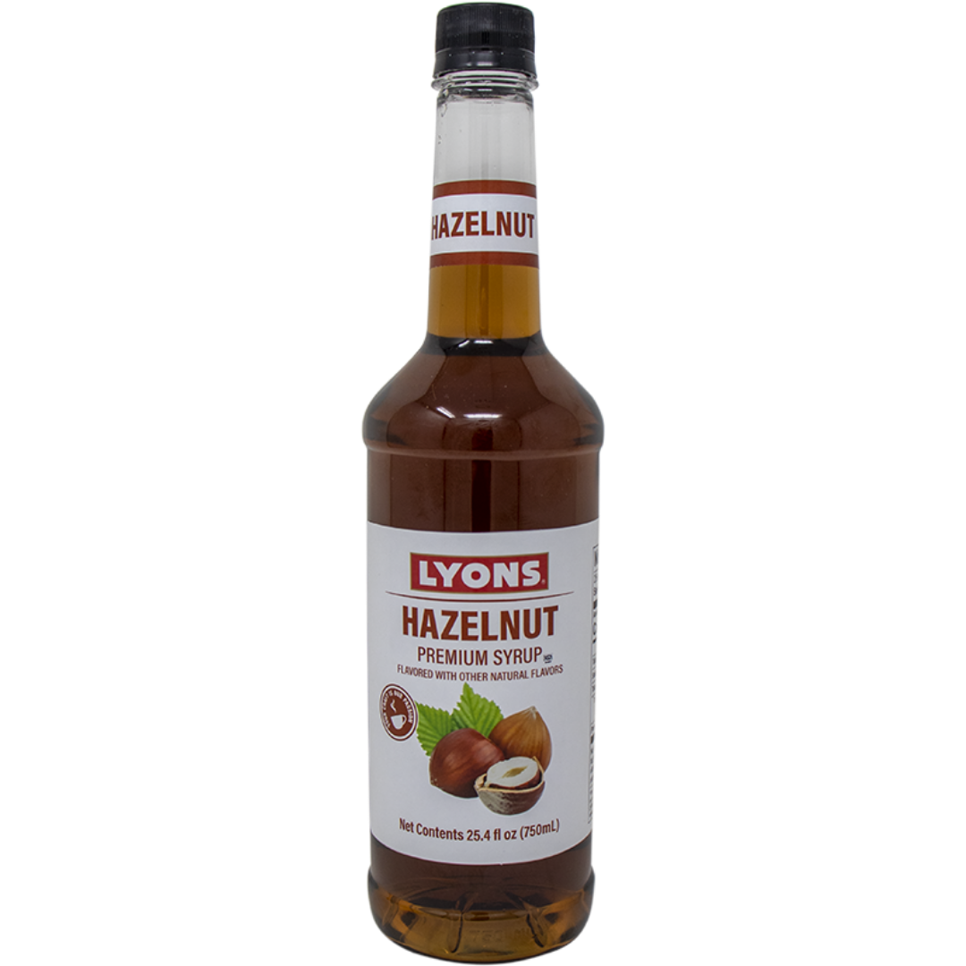 Lyons Hazelnut Beverage Syrup Lattes, Coffees, Crafted Beverages